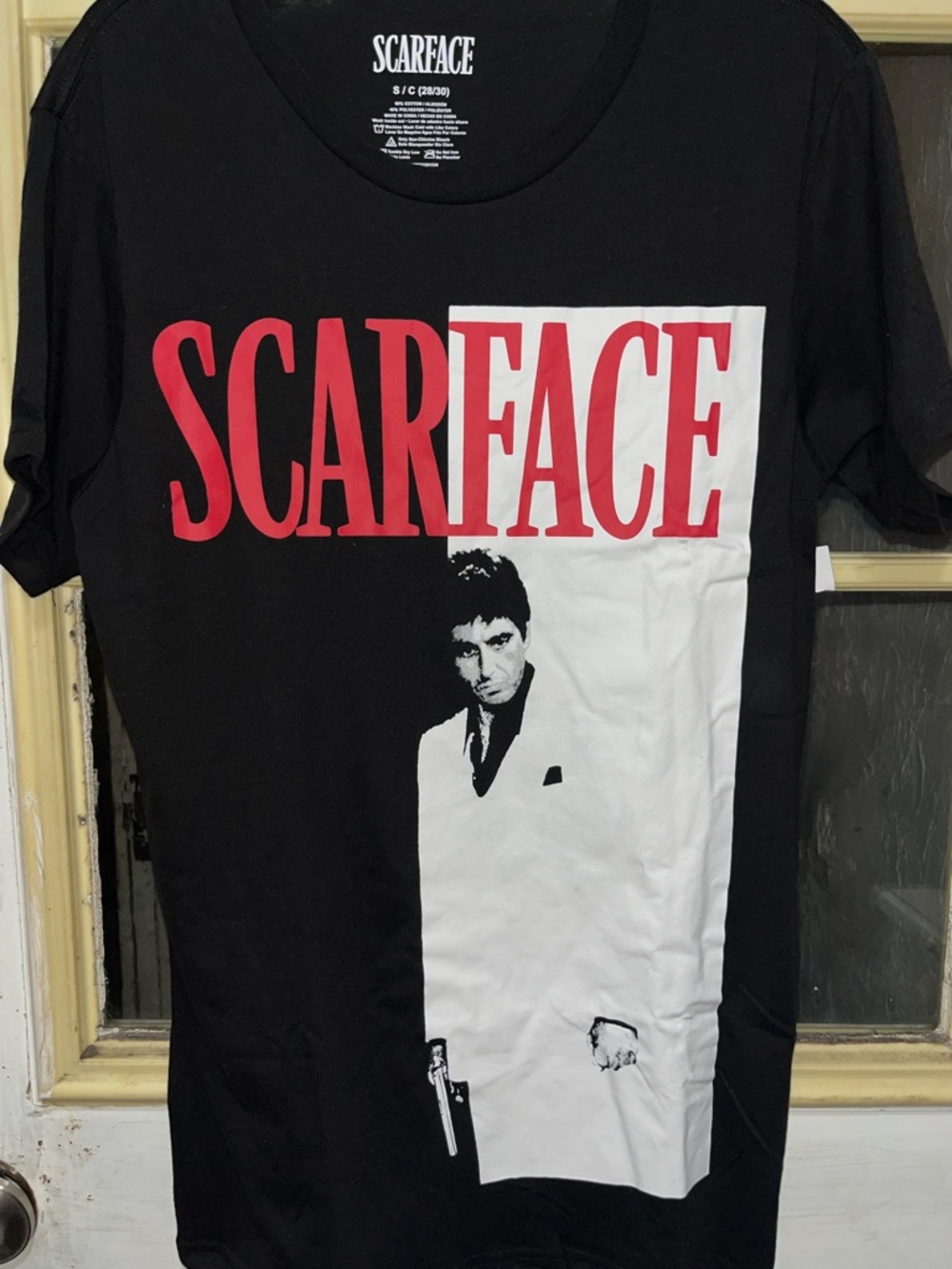 Scarface Black Tee with Red Logo